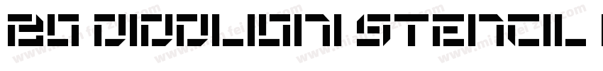 Bo Diddlioni Stencil NF字体转换